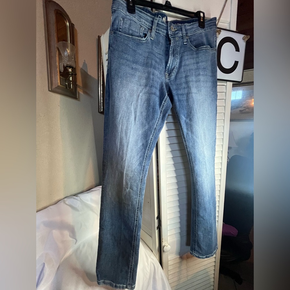 Buffalo David Bitton Men's Straight Jeans - Light Blue